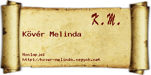 Kövér Melinda névjegykártya